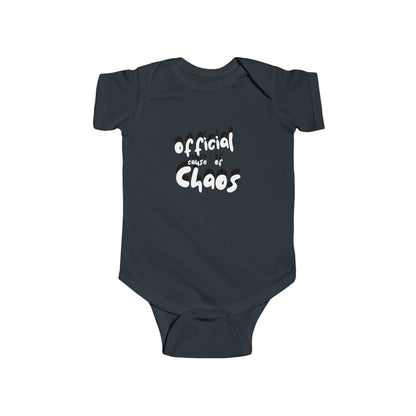"Official Cause of Chaos" Baby Bodysuit