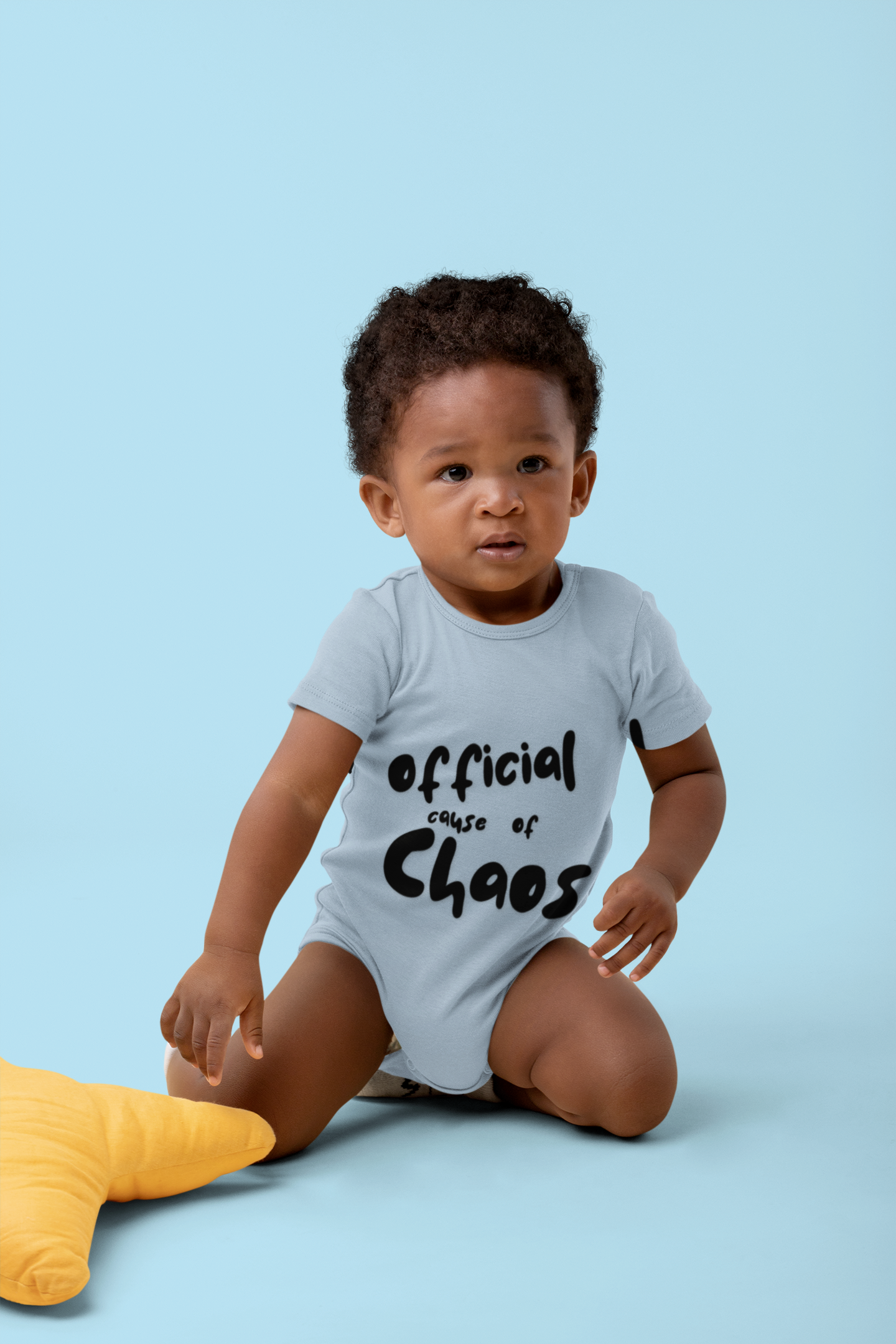 "Official Cause of Chaos" Baby Bodysuit