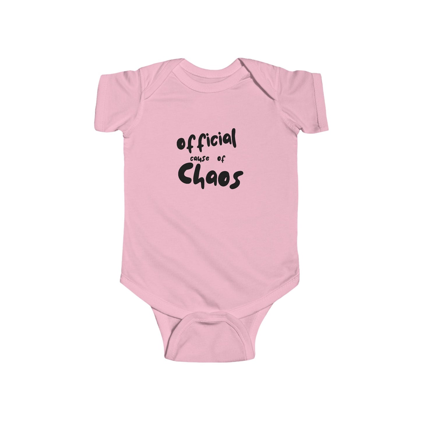 "Official Cause of Chaos" Baby Bodysuit